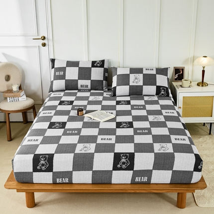 91家纺网 家纺一手货源 找家纺 （总）鸣升 新款舒适透气全棉老粗布床笠