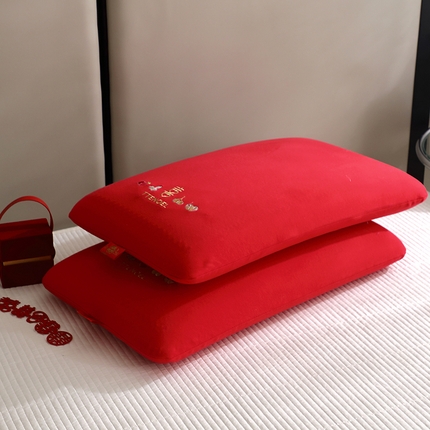 （总）其乐枕芯 2024新款红石榴婚庆凝胶枕