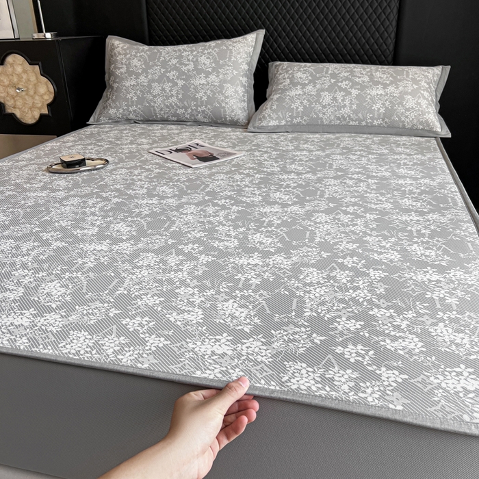 91家纺网 家纺一手货源 找家纺 慕尚家纺 2025新款提花席床笠款 床笠-玫瑰之恋