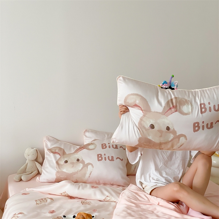 91家纺网 家纺一手货源 找家纺 （总）圆岛家纺 2024新款萌宠数码印花莱赛尔四件套