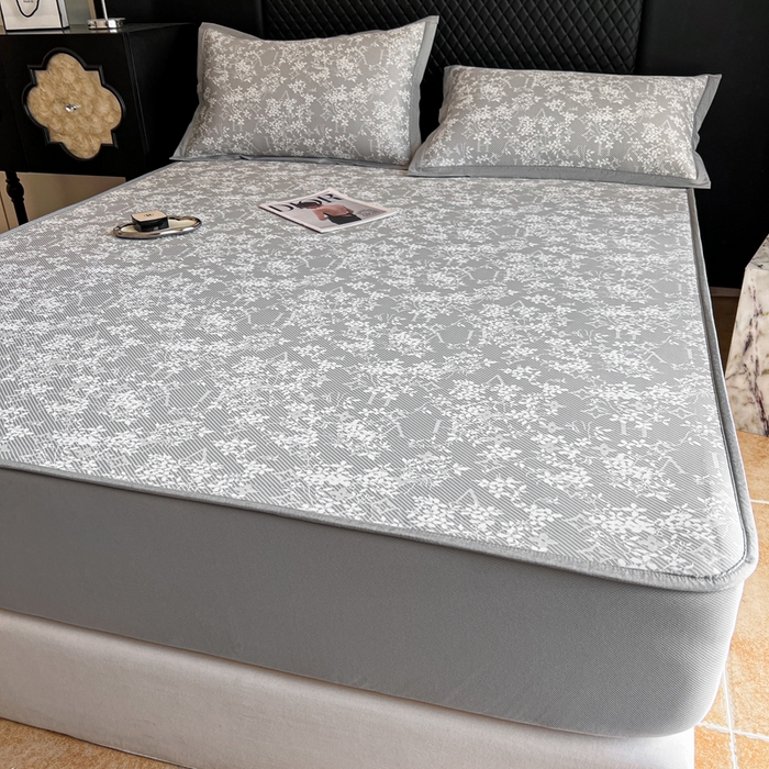 91家纺网 家纺一手货源 找家纺 慕尚家纺 2025新款提花席床笠款 床笠-玫瑰之恋