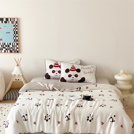 91家纺网 家纺一手货源 找家纺 （总）圆岛家纺 2024新款萌宠数码印花莱赛尔四件套