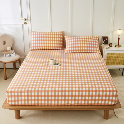 91家纺网 家纺一手货源 找家纺 （总）鸣升 新款舒适透气全棉老粗布床笠