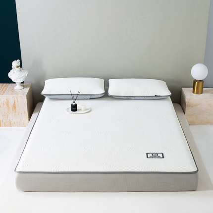 91家纺网 家纺一手货源 找家纺 好眠好梦家纺 2024新款玫瑰之恋凉感席（床笠款） 奶油白