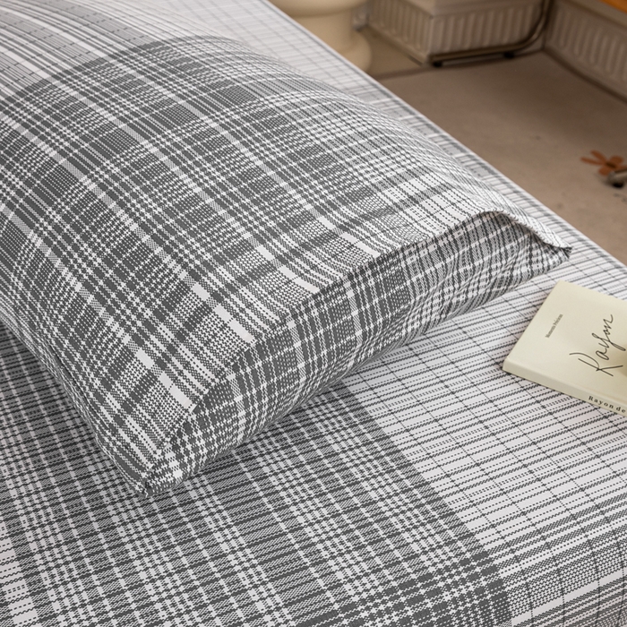 91家纺网 家纺一手货源 找家纺 鸣升 新款舒适透气100%全棉老粗布枕套 星月