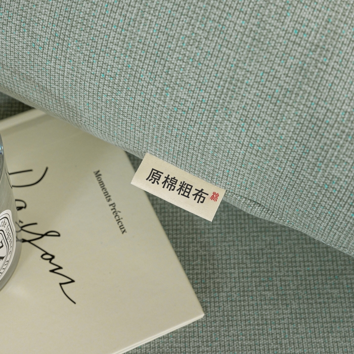 91家纺网 家纺一手货源 找家纺 鸣升 新款舒适透气100%全棉老粗布枕套 墨子（绿）