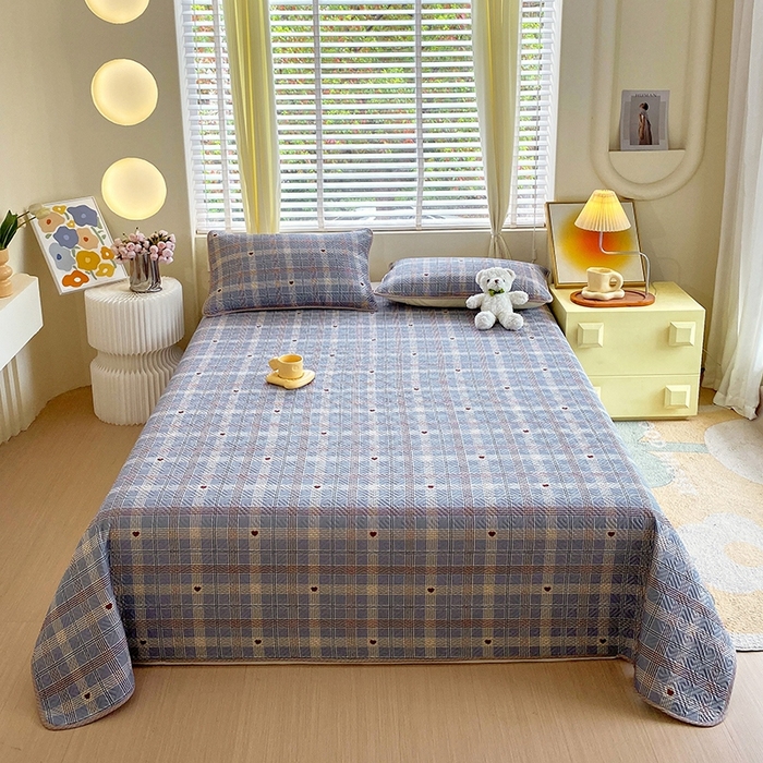 91家纺网 家纺一手货源 找家纺 羽爱家纺 2025新款A类双面全棉印花床盖套件 斯里兰卡