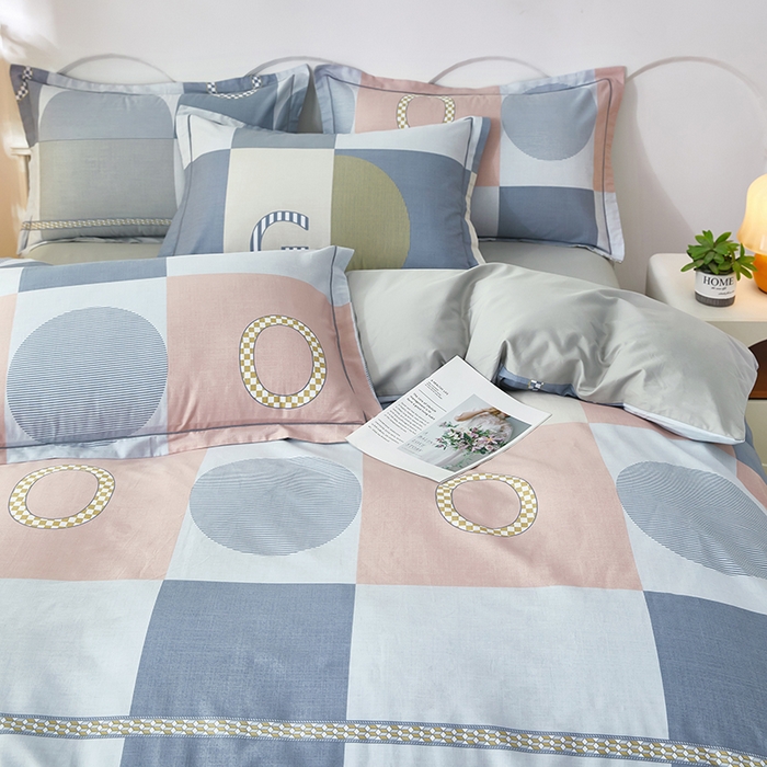 91家纺网 家纺一手货源 找家纺 雲归梦 2024新款全棉活性13372印花四件套 瑞亚 粉