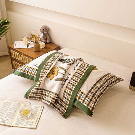 91家纺网 家纺一手货源 找家纺 （总）悦然 2024新款全棉6层纱布枕巾 52*78cm/对