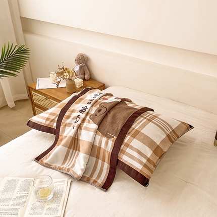 91家纺网 家纺一手货源 找家纺 （总）悦然 2024新款全棉6层纱布枕巾 52*78cm/对