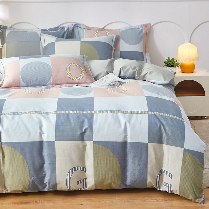 91家纺网 家纺一手货源 找家纺 雲归梦 2024新款全棉活性13372印花四件套 瑞亚 粉