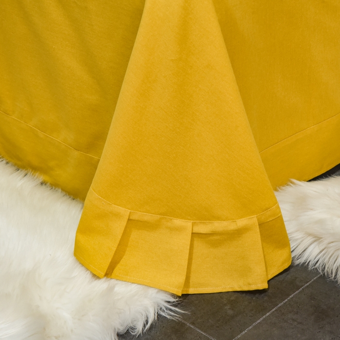 91家纺网 家纺一手货源 找家纺 艾迪尚家纺 2025新款纯色生态磨毛绣花单床单 麋鹿-姜黄