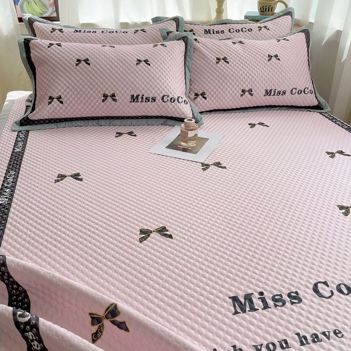 91家纺网 家纺一手货源 找家纺 顾里家纺 2024 新款凉豆豆印花席 少女蝴蝶结