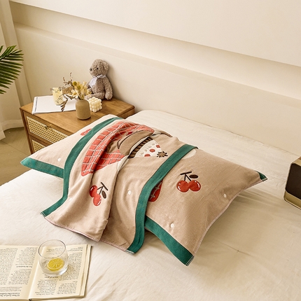 91家纺网 家纺一手货源 找家纺 （总）悦然 2024新款全棉6层纱布枕巾 52*78cm/对