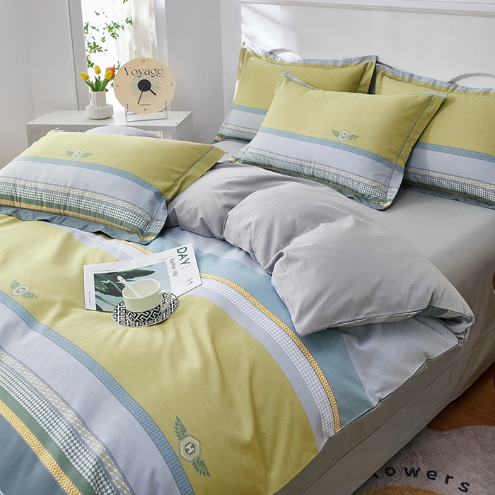 91家纺网 家纺一手货源 找家纺 雲归梦 2024新款全棉活性13372印花四件套 迷克 绿