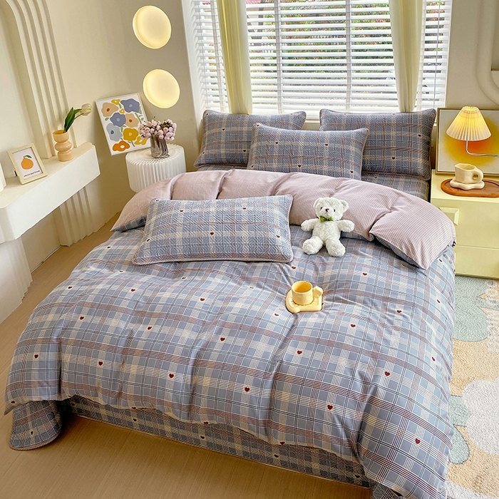 91家纺网 家纺一手货源 找家纺 羽爱家纺 2025新款A类双面全棉印花床盖套件 斯里兰卡