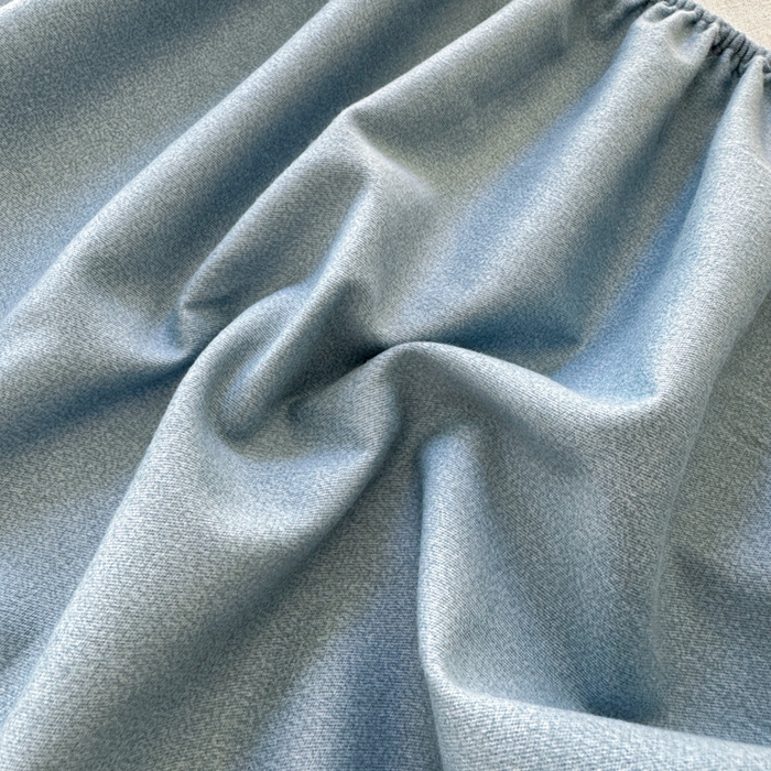 91家纺网 家纺一手货源 找家纺 艾迪尚家纺 2025新款纯色生态磨毛绣花单床笠 艾薇儿-天蓝