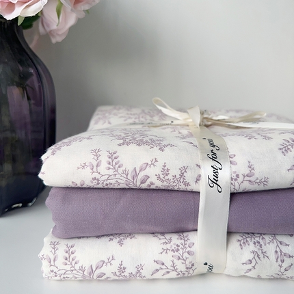 91家纺网 家纺一手货源 找家纺 （总）麦伦家居 2024春夏新品全棉有氧双层纱印花系列四件套（叠拍图）