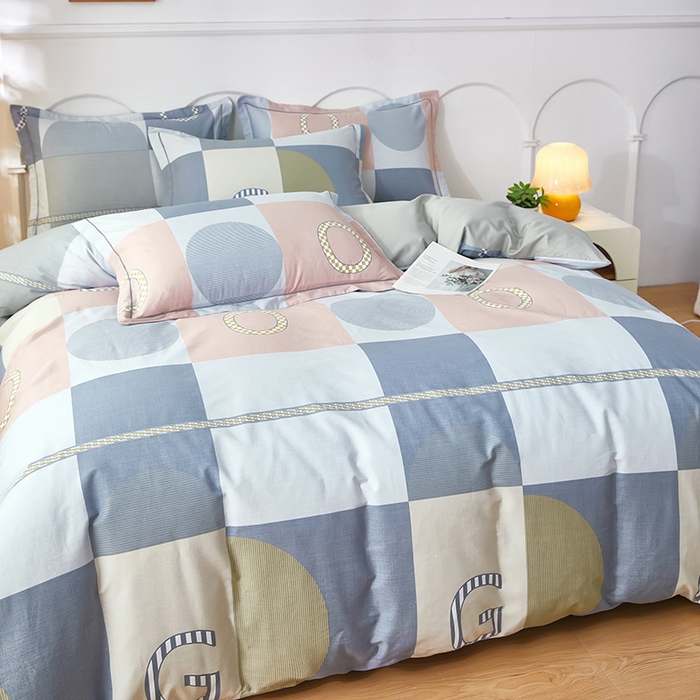 91家纺网 家纺一手货源 找家纺 雲归梦 2024新款全棉活性13372印花四件套 瑞亚 粉