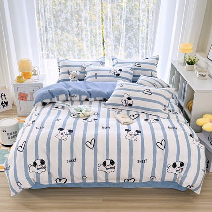 91家纺网 家纺一手货源 找家纺 （总）世爵家纺 2025新款亲肤印花磨毛四件套