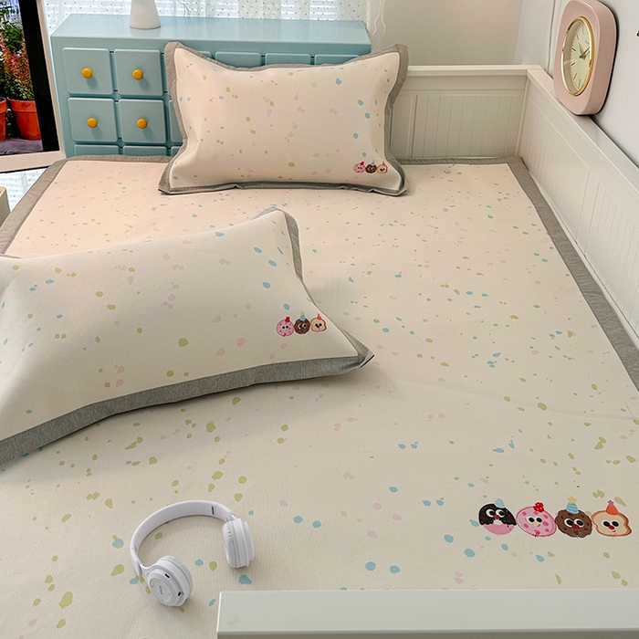 91家纺网 家纺一手货源 找家纺 （总）昔可家纺 2024新款大版数码印花养生冰藤席