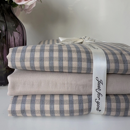 麦伦家居 2024春夏新品全棉有氧双层纱印花系列四件套（叠拍图）卡侬