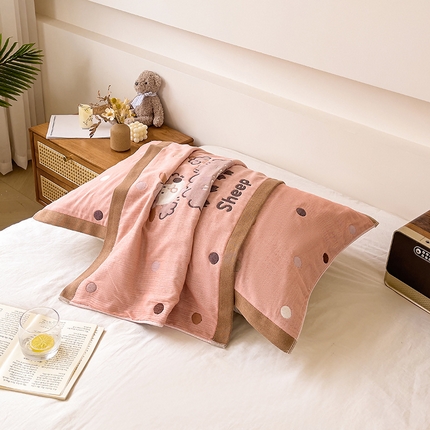 91家纺网 家纺一手货源 找家纺 （总）悦然 2024新款全棉6层纱布枕巾 52*78cm/对