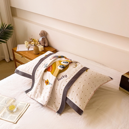 91家纺网 家纺一手货源 找家纺 （总）悦然 2024新款全棉6层纱布枕巾 52*78cm/对