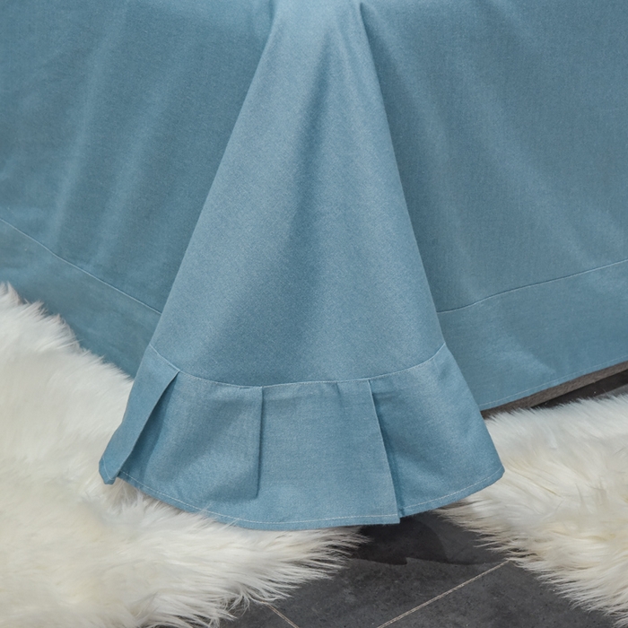 91家纺网 家纺一手货源 找家纺 （总）艾迪尚家纺 2025新款纯色生态磨毛绣花单被套