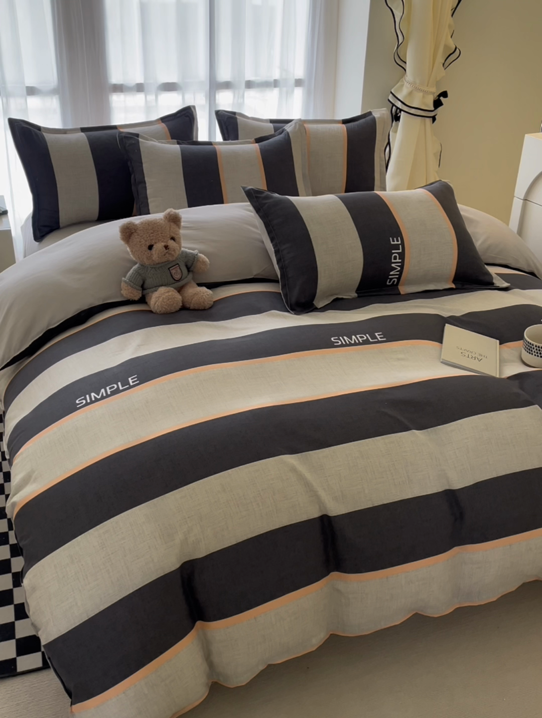 91家纺网 家纺一手货源 找家纺 （总）宏源家纺 2024新款亲肤芦荟棉印花四件套-四月新品