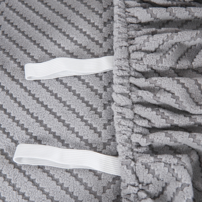 91家纺网 家纺一手货源 找家纺 千彤沙发垫 2024新款芝华士沙发套拉花绒人字纹系列 深灰