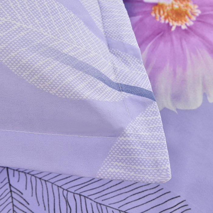 91家纺网 家纺一手货源 找家纺 小雨家纺 2026新款芦荟棉单件床裙+床裙三件套 阳光花朵莲