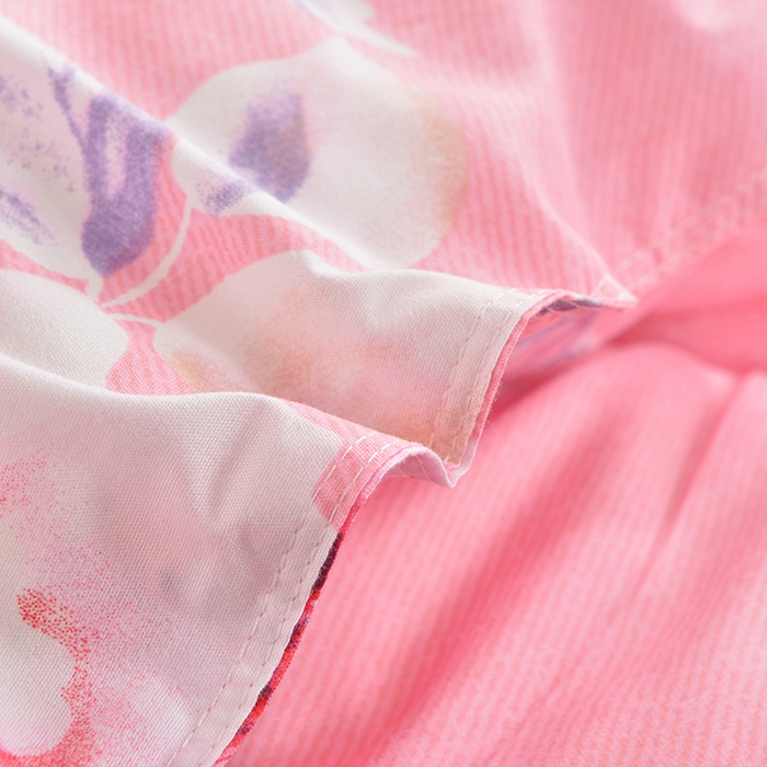 91家纺网 家纺一手货源 找家纺 小雨家纺 2026新款芦荟棉单件床裙+床裙三件套 春风画梦