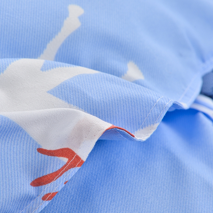 91家纺网 家纺一手货源 找家纺 小雨家纺 2026新款芦荟棉单件床裙+床裙三件套 麋鹿森林