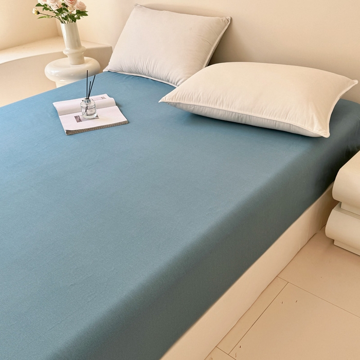 91家纺网 家纺一手货源 找家纺 （总）艾迪尚家纺 2025新款纯色生态磨毛绣花单床笠