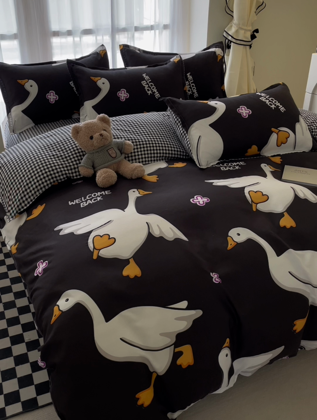 91家纺网 家纺一手货源 找家纺 （总）宏源家纺 2024新款亲肤芦荟棉印花四件套-四月新品