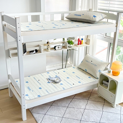 91家纺网 家纺一手货源 找家纺 柒月家居 2024新款小清新乳胶凉席（学生床） 字母爱心