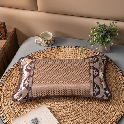 91家纺网 家纺一手货源 找家纺 （总）织布人 2024新款荞麦枕夏季凉感丝冰藤枕头全荞麦枕学生成人颈椎枕头枕芯