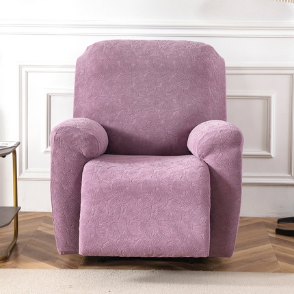 千彤沙发垫 2024新款芝华士沙发套提花小树叶系列 紫色