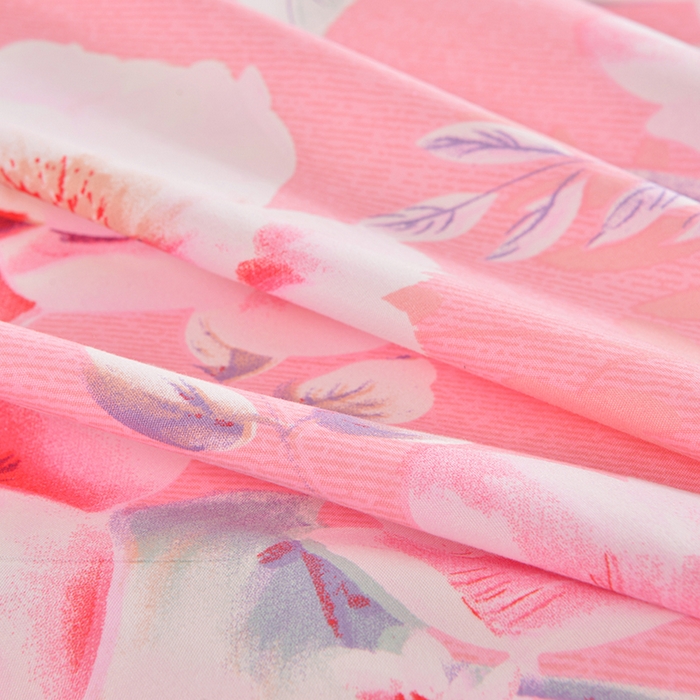 91家纺网 家纺一手货源 找家纺 小雨家纺 2026新款芦荟棉单件床裙+床裙三件套 春风画梦