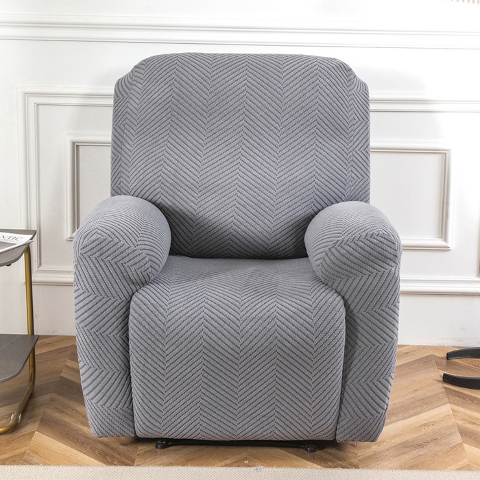 91家纺网 家纺一手货源 找家纺 千彤沙发垫 2024新款芝华士沙发套拉花绒人字纹系列 深灰