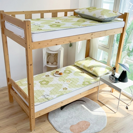 91家纺网 家纺一手货源 找家纺 （总）柒月家居 2024新款小清新乳胶凉席（学生床）