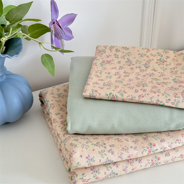 91家纺网 家纺一手货源 找家纺 曼之夏 2024新款全棉印花双层纱四件套 汝南