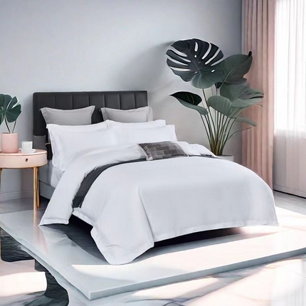 91家纺网 家纺一手货源 找家纺 （总）安力森/诚臻酒店用品 2025新款高克重磨毛酒店宾馆民宿绑带款单被套