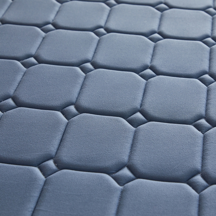 91家纺网 家纺一手货源 找家纺 祁恋婷 2024新款牛奶丝乳胶加记忆棉加棕-学生床垫【床垫遮盖物】 面包格蓝 棕垫款