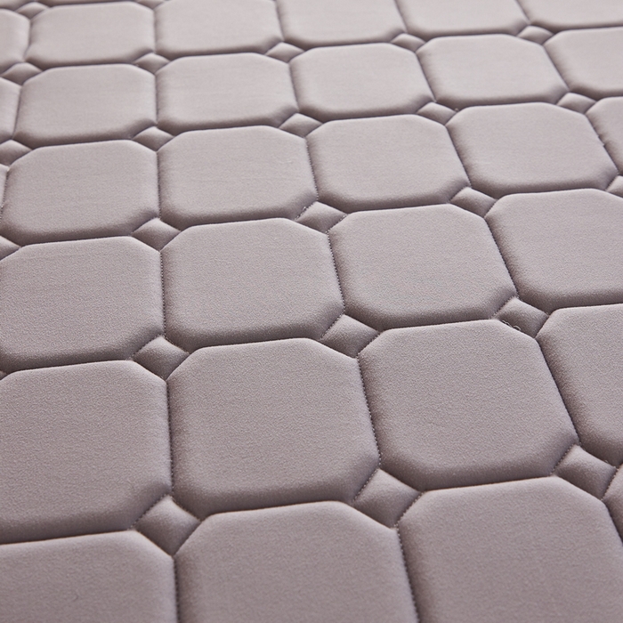 91家纺网 家纺一手货源 找家纺 祁恋婷 2024新款牛奶丝乳胶加记忆棉加棕-学生床垫【床垫遮盖物】 面包格灰 棕垫款