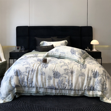 太古汇家居 2024新款60兰精天丝专版数码印花 黛芙妮-蓝