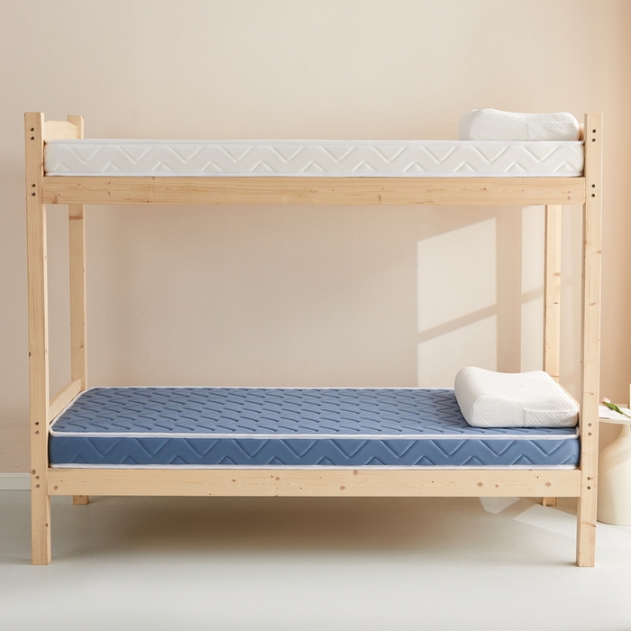 91家纺网 家纺一手货源 找家纺 祁恋婷 2024新款牛奶丝乳胶加记忆棉加棕-学生床垫【床垫遮盖物】 曲线-蓝 棕垫款