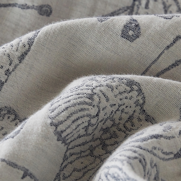 91家纺网 家纺一手货源 找家纺 千朵森 2024新款水洗棉色织提花四件套 风格一 夕拾