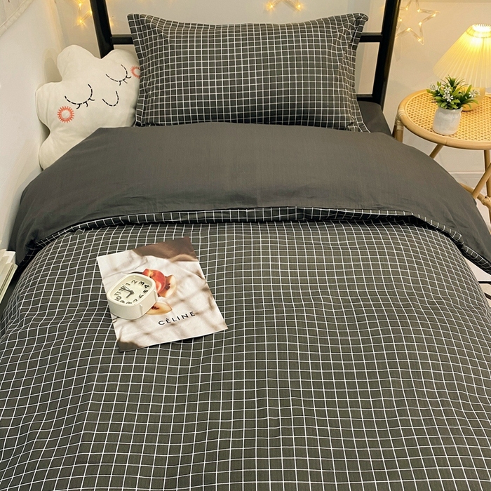 91家纺网 家纺一手货源 找家纺 茗婷家纺 2025款13372纯棉学生宿舍上下铺三六件套 慕尚